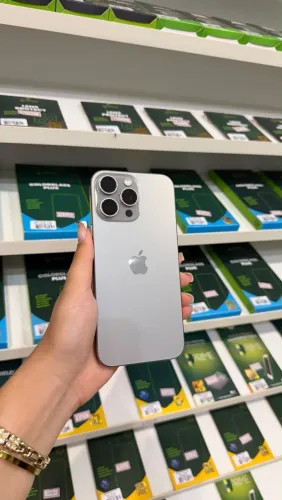 iPhone 16 PRO MAX - titânio natural 256GB -
