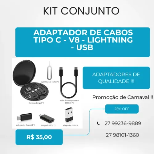 KIT CONJUNTO DE ADAPTADORES 