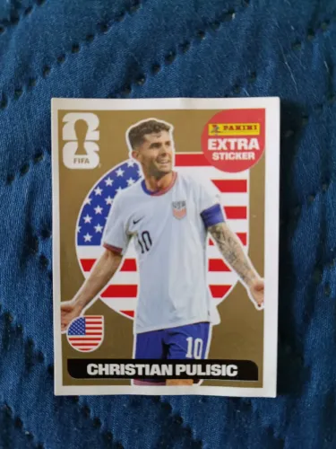 Figurinha da copa Pulisic dourada