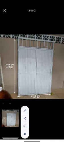 Porta de alumínio em ótimas condições