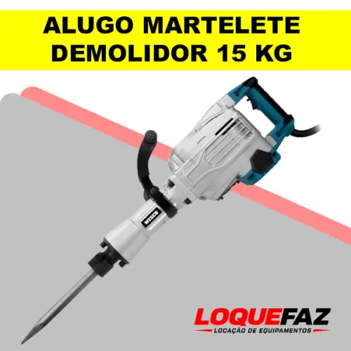 MARTELETE DEMOLIDOR 15KG PARA ALUGAR EM ARAGUAÍNA
