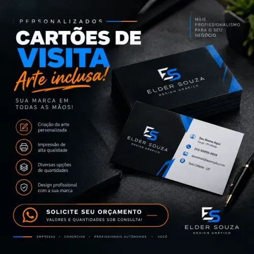 Cartão de Visita Personalizado | Arte Inclusa!