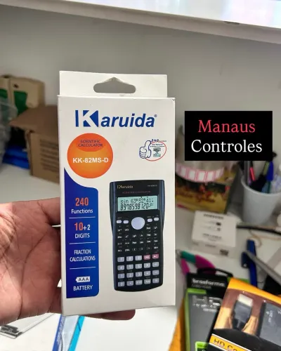 Calculadora Científica de 12 Dígitos + Case