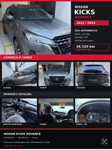 Nissan Kicks Advance 1.6 16V Flex AUT 2023