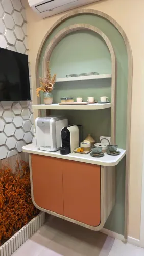 Móvel para café suspenso design assinado - arquiteta Tammy Piquetti