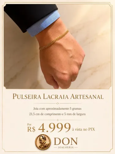 Pulseira Lacraia em ouro 18K 750