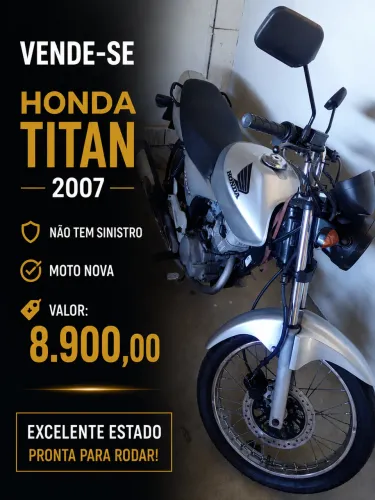 Honda CG 150 Titan 2007 - Excelente Estado - Documentação OK