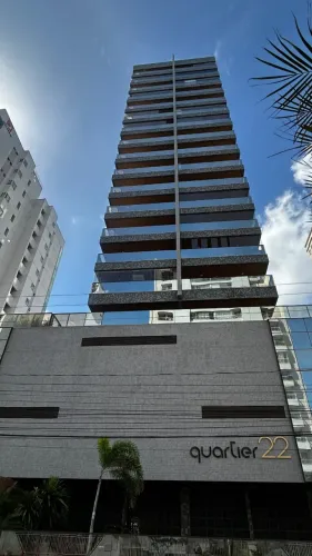 Apartamento andar Alto e Vista Mar\ Quartier 22\ 4 Suites e 165m² e 3 vagas de garagem