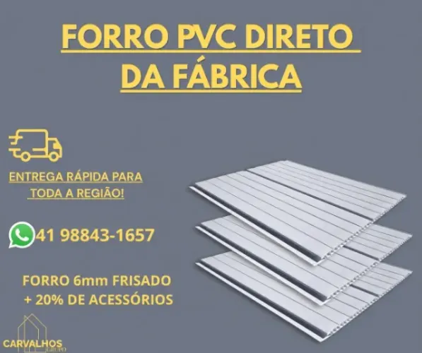 FORRO PVC DIRETO DA FÁBRICA