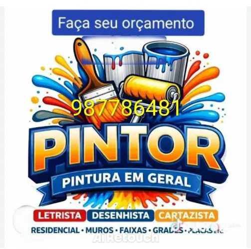 Pintor pinturas letrista em geral