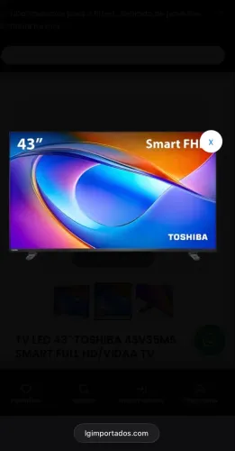 TV LED 43" TOSHIBA SMART FULL HD/VIDAA