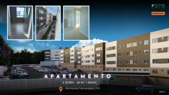 Apartamento 2 dorms no Condomínio Clube Las Vegas | Almirante Tamandaré/PR
