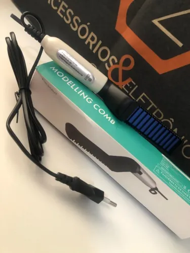 Escova Barba Chapinha Modelador Portátil - barba e cabelo Masculino