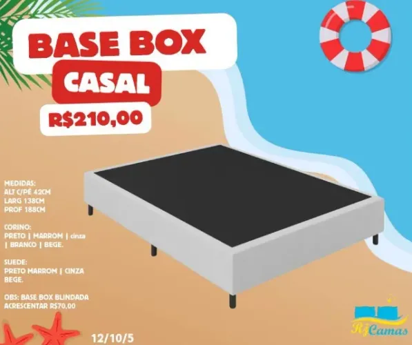 Base box casal (Pague na entrega)