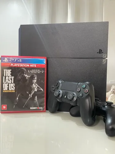 Ps4 FAT 500GB + 2 CONTROLES + 1 JOGO