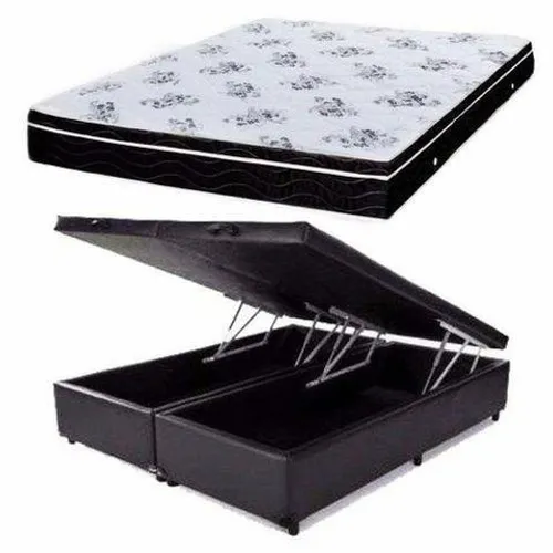 Colchão Queen size e cama box bau 21 x R$ 139.00: