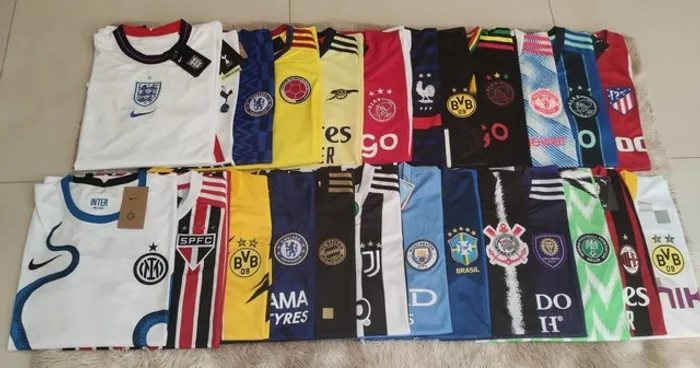 Camiseta de time Psg Paris europeus e brasileiro seleção 