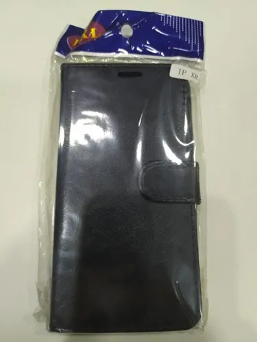 Capa Case Carteira iphone Xr, X Couro Preto 