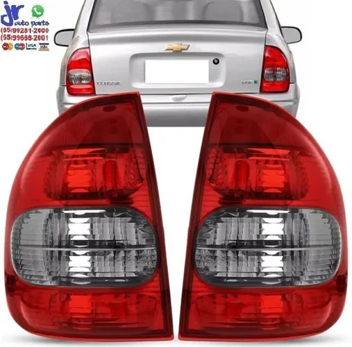 Par Lanterna Traseira Corsa Classic Sedan 00 01 02 03 04 05 06 07 08 09 10 Bicolor