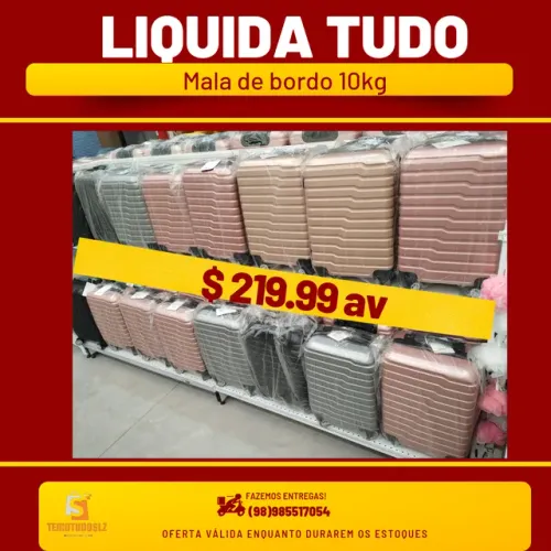 MALA DE VIAGEM BORDO 10KG(LOJATEMDTUDOSLZ)