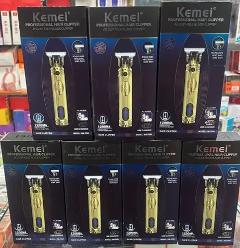 Aparador De Pelo Kemei Km-700h Plata Barber Style Bivolt