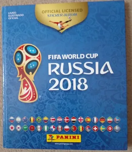 Álbum de Figurinhas de Capa Dura da Copa do Mundo de 2018 - Completo