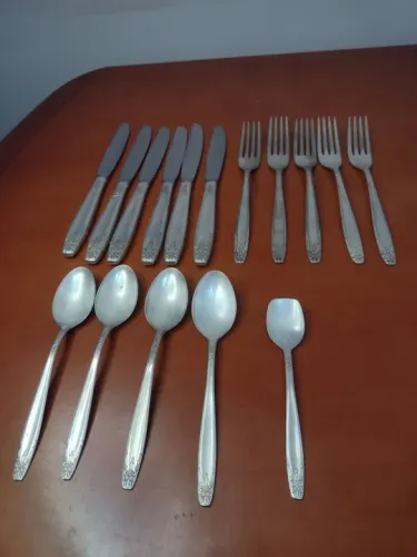 Talheres para reposição metal prateado