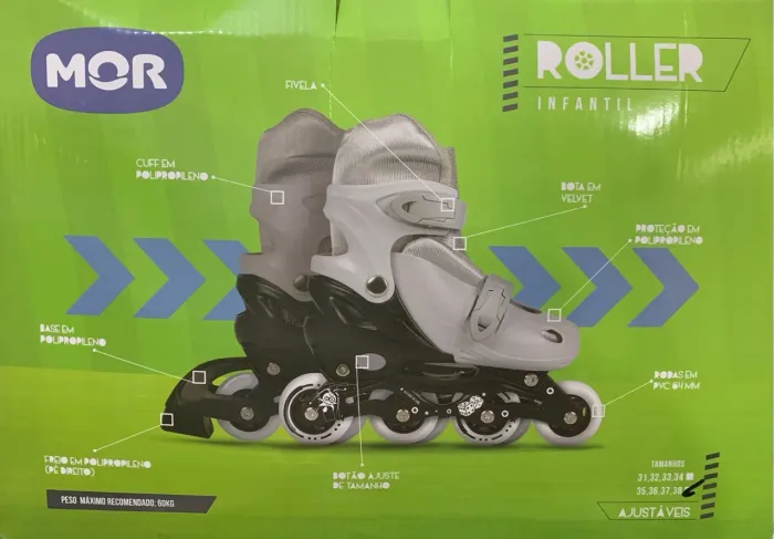 NOVO - Patins Roller Ajustável