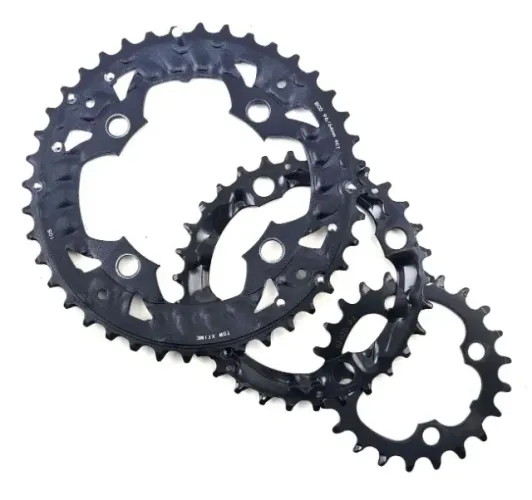 Coroas Mtb Xtime 40 30 e 22 Bcd 96mm Serve em Shimano Alivio M4000 Acera M3000 4057