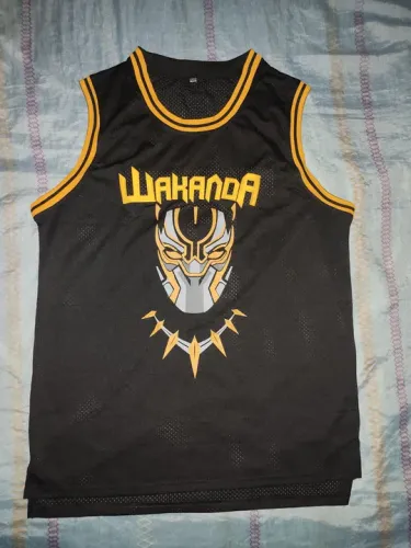 Camiseta de Basquete Wakanda Black Panther (Pantera Negra).