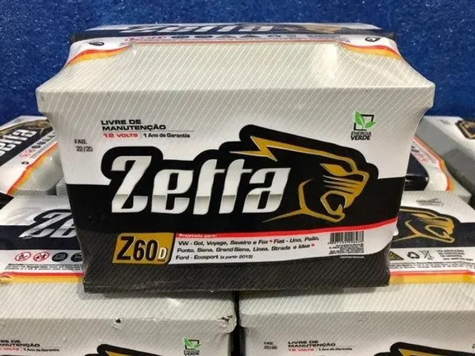 Bateria Zetta 60AH 18 Meses de Garantia