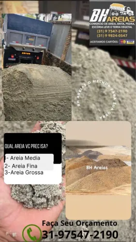 Areia lavada média De Esmeraldas