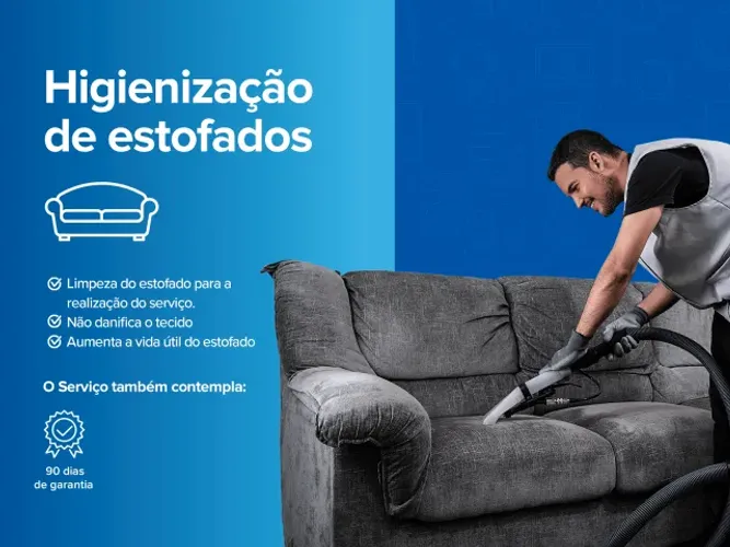 Higienização de Estofados - Sofá, Cadeiras, Carpetes, Camas - Serviço Eficiente!