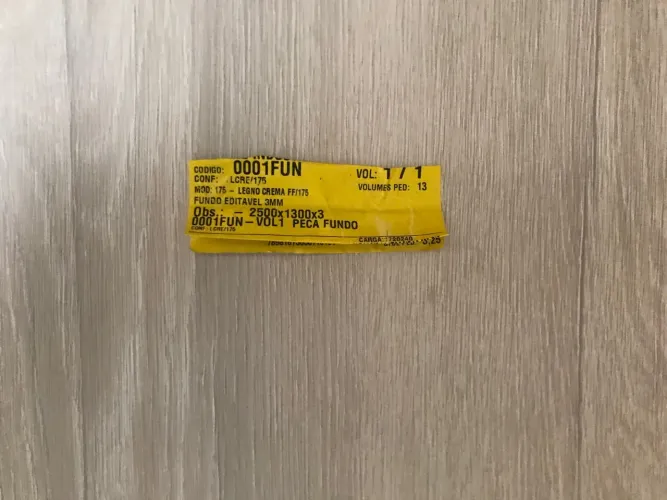 Painel Decorativo 2500x1300x3mm Legno Crema A RETIRAR