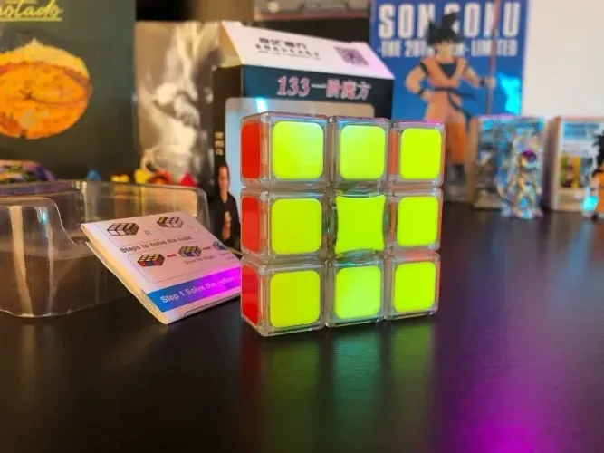 cubo mágico 133 - de uma face / cubo mágico 1x3x3 / cubo mágico transparente