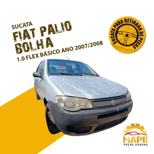 Sucata Fiat Palio bolha 1.0 flex básico, ano 2008 retirada de peças