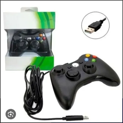 Controle usb Para Xbox 360 Com Fio Joystick 