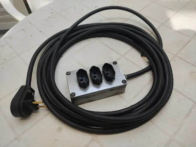 Extensão elétrica cabo PP - 7 metros.