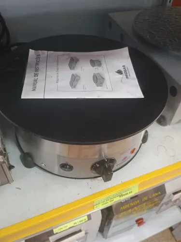 Chapa Crepe elétrica 1 disco - novo