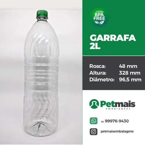 Garrafa pet 2 litros