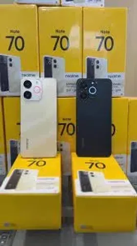 Smartphone Realme Note 70 8GB RAM 256GB Bateria 6300 mAh Novo Preto Dourado Entregamos
