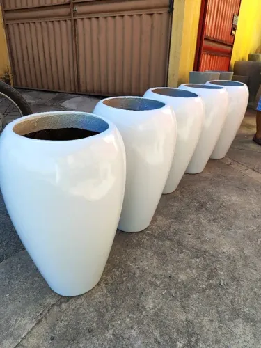 Vasos fibra com cimento