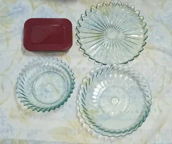 Kit Mesa, com Tigela e prato de Servir. Com 4 peças