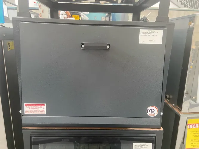 FORNO INDUSTRIAL GRANDE COM CAVALETE BAIXA PRESSÃO - MR FOGÕES 