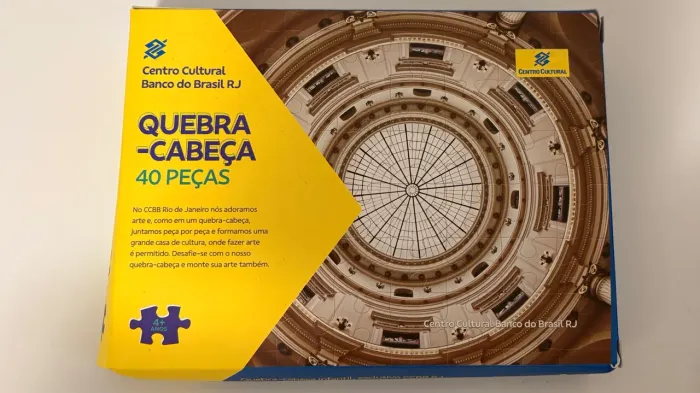 Quebra-cabeça 40 peças Centro Cultural Banco do Brasil RJ