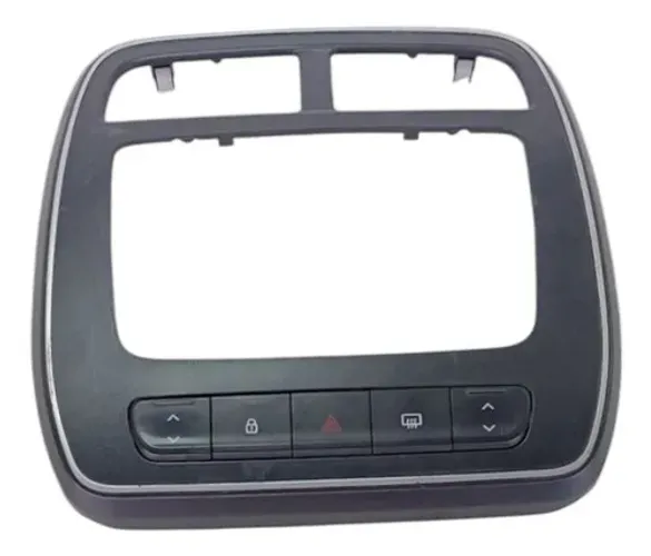 Botão Pisca Alerta Trava Desembaçador Kwid 2019 2022 Orig Preto