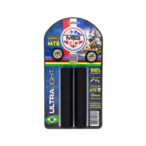 430 Manopla Mtb 90 Ultralight 30g 30mm silicone Punho Competição 130mm original ciclismo