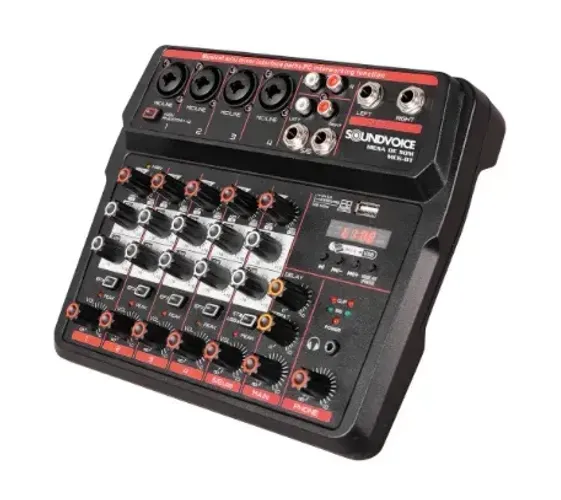 MESA DE SOM COMPACTA SOUNDVOICE MC6 BT