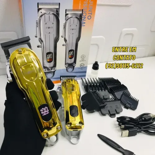 Kit de Maquina Profissional Máquina Corte + Máquina de Acabamento - Entrega das 9 até 22hr