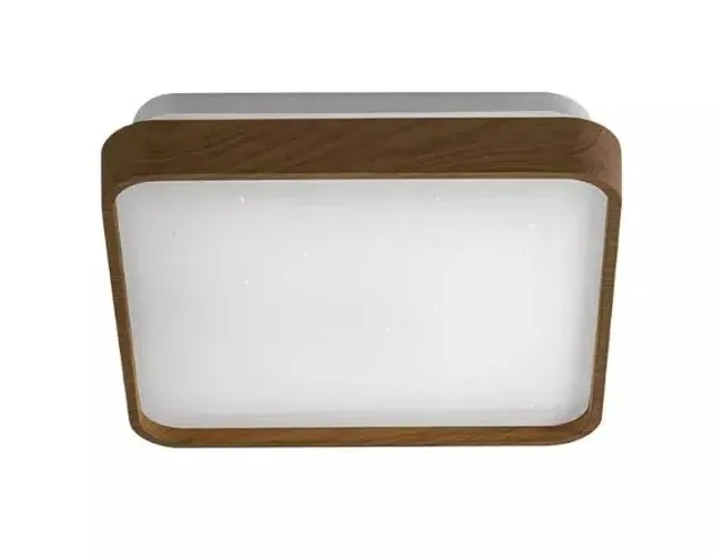 Luminária Plafon Timber 12W madeira